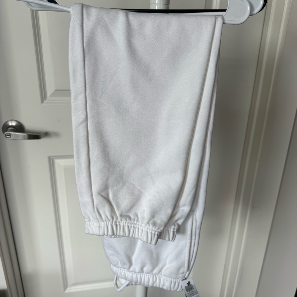 TNA White Track Joggers